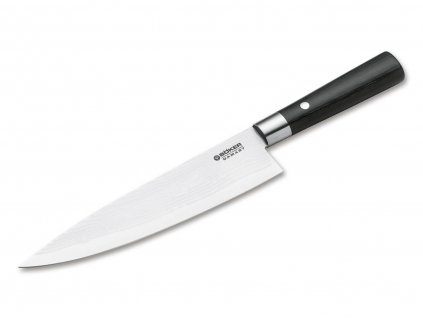 Kuchyňský nůž Böker Damascus Black Large kuchařský 21,2 cm