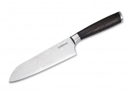 Kuchyňský nůž Böker Meisterklinge Damascus Santoku 16,5 cm