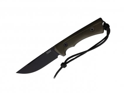 Nůž ANV P200 - Sleipner Cerakote Black, GRNPU Olive