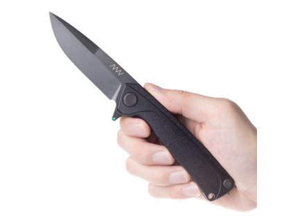 Nůž ANV Z100 BB - Sleipner DLC Black, GRN Black