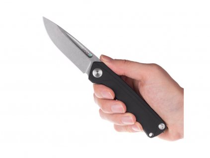 Nůž ANV Z200 BB - Sleipner Stonewash, G10 Black