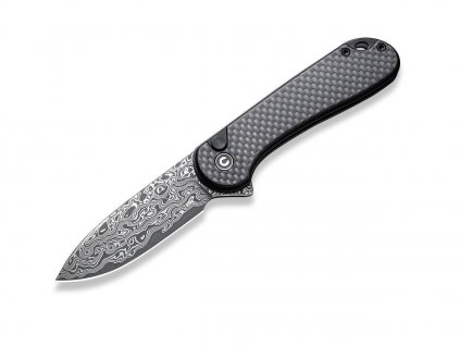 Nůž Civivi Button Lock Elementum II C18062PB-DS1 Damascus Carbon Fiber/G10