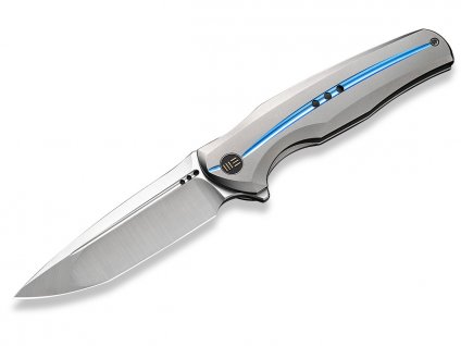 Nůž We Knife 601X WE01J-2 Gray&Blue Titanium CPM 20CV