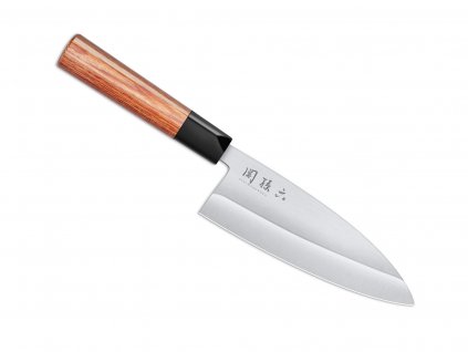 Kuchyňský nůž KAI Seki Magoroku Red Wood Deba 15,5 cm