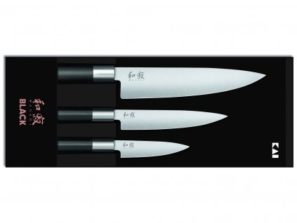 Sada kuchyňských nožů KAI Wasabi Black Set 67S-300