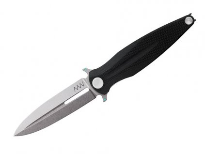 Nůž ANV Z400 BB - Sleipner Stonewash, G10 Black