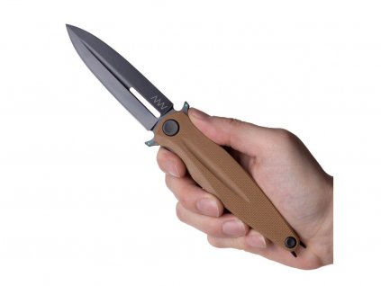 Nůž ANV Z400 BB - Sleipner DLC, G10 Coyote