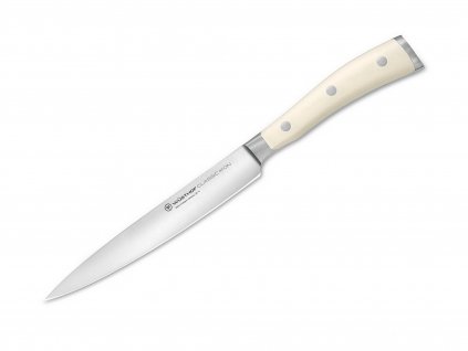 Kuchyňský nůž Wüsthof Classic Ikon White plátkovací 16 cm