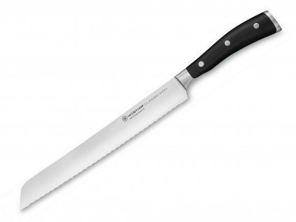 Kuchyňský nůž Wüsthof Classic Ikon nůž na chléb s dvojitým zoubkovaným ostřím 23 cm