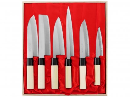Sada japonských nožů Satake Yoshimitsu HG8404W 6 nožů