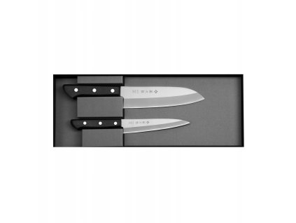 Sada kuchyňských nožů Tojiro Basic VG10 - Santoku 17 cm, Petty 13,5 cm