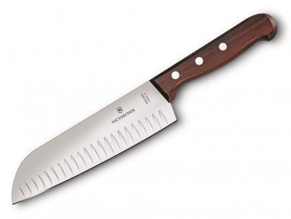 Kuchyňský nůž Victorinox 6.8520.17G Rosewood Santoku 17 cm