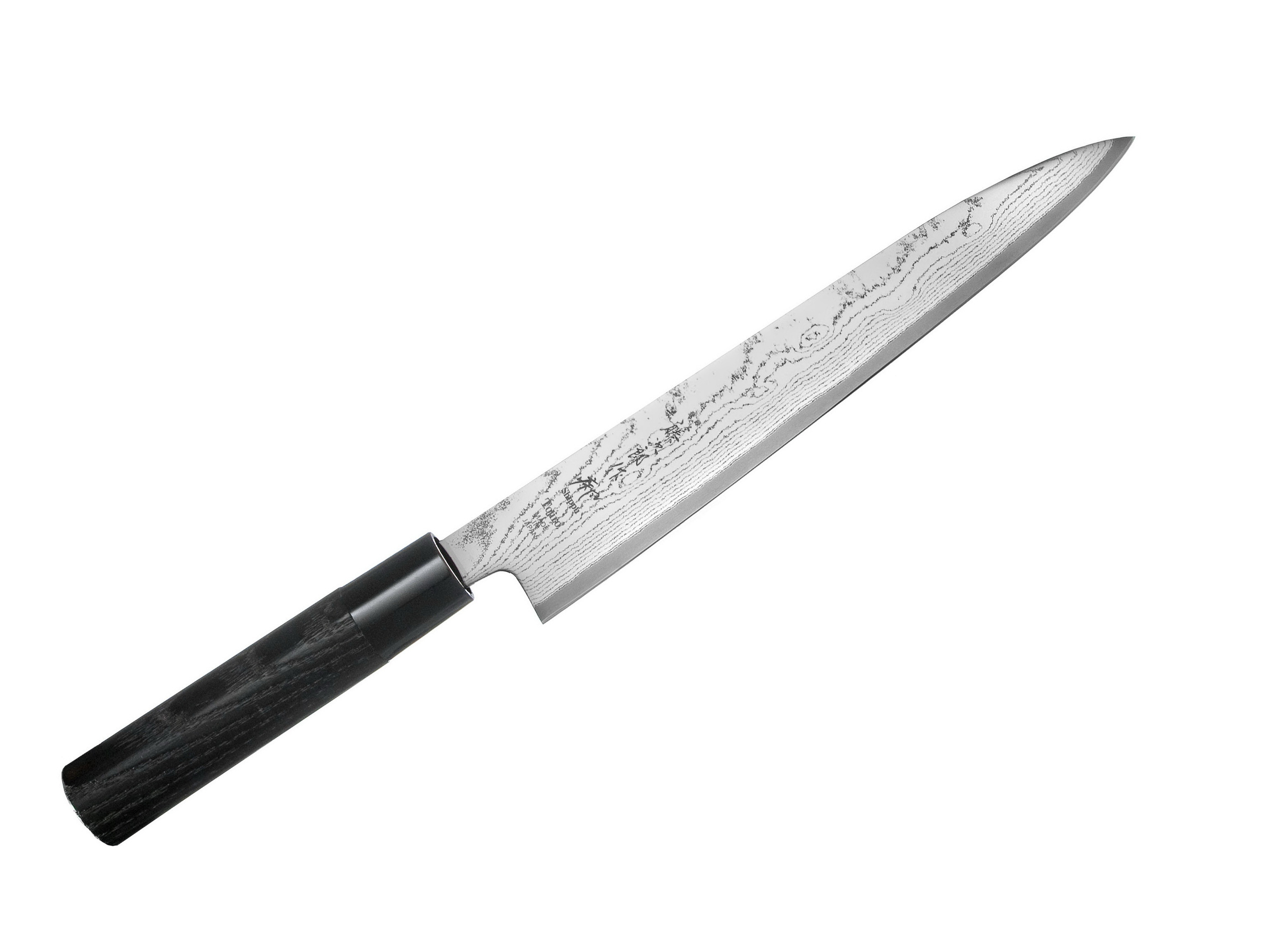 Levně Tojiro FD-1599 Shippu Black Damascus Sujihiki 21 cm