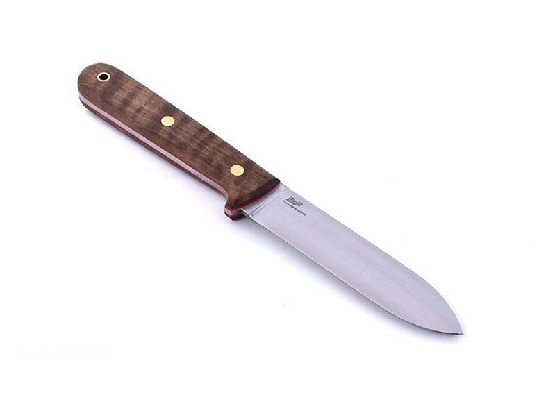 Brisa Kephart 115 Flat 80CrV2 Stabilized Walnut Sheath Kephart 116