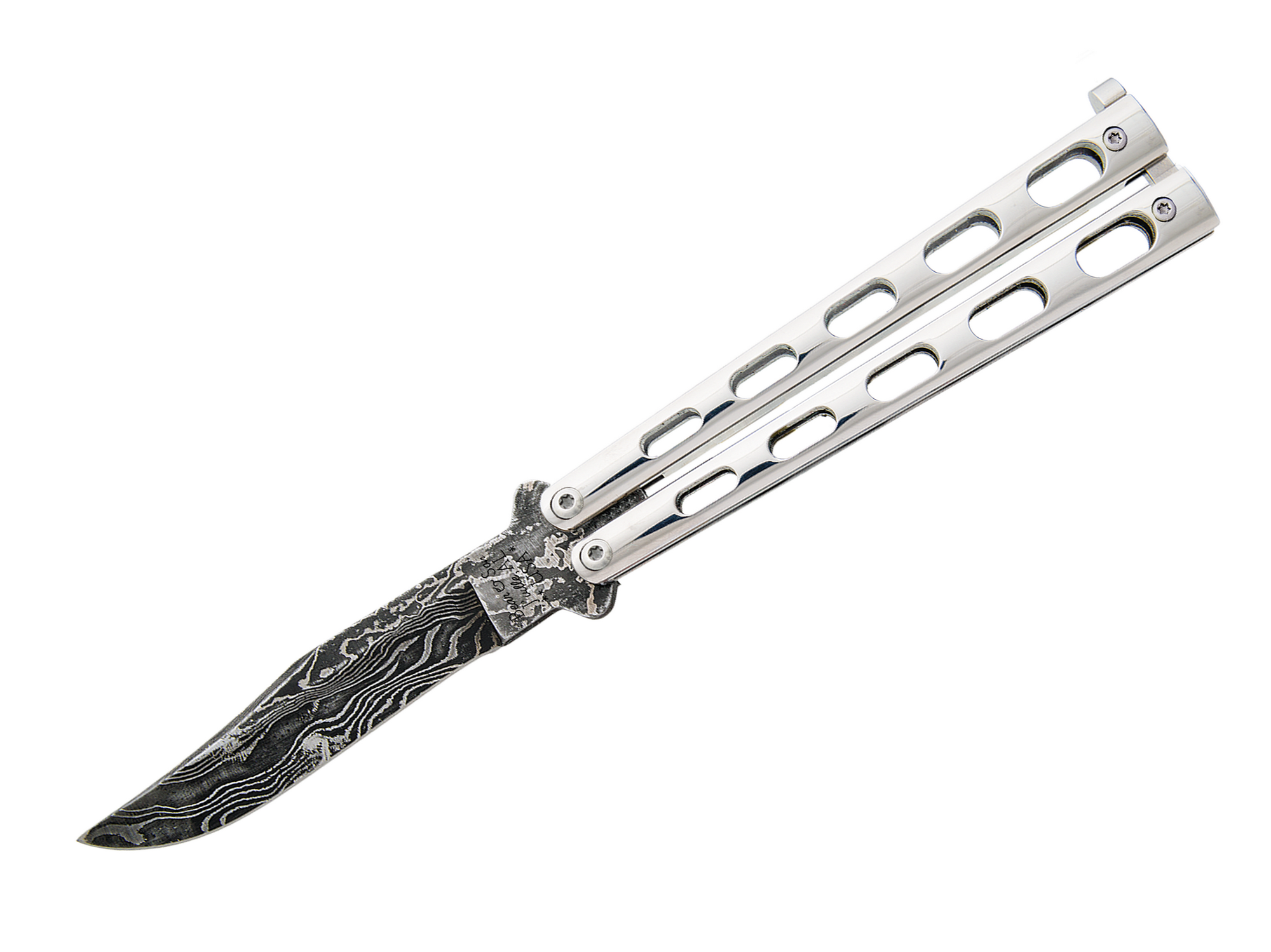 Levně Bear & Son BCSS14D Butterfly Stainless Steel Damascus