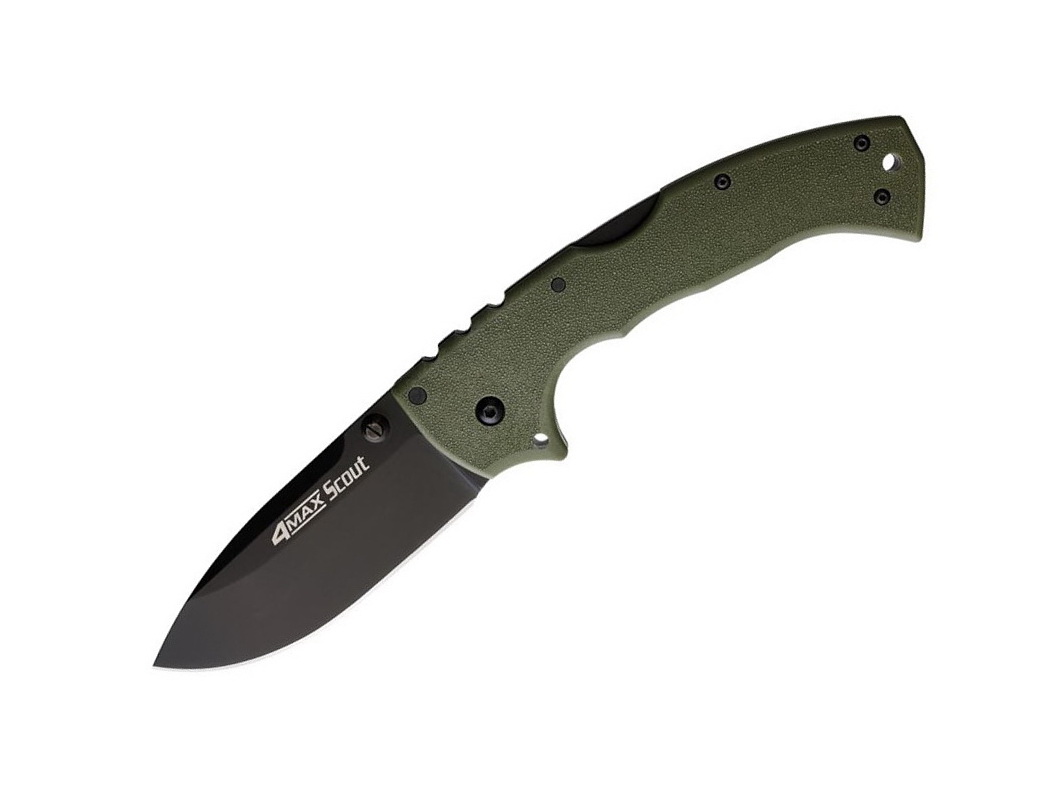 Levně Cold Steel 4-Max Scout Olive Drab černý 62RQ-ODBK