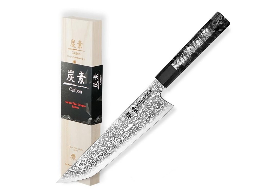 27343 1 dellinger carbon fiber octagon sakimaru gyuto xz pm80 xwd cf 01