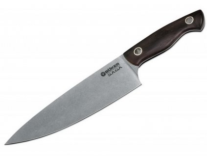 Böker Saga Grenadill Stonewash Chef konyhakés