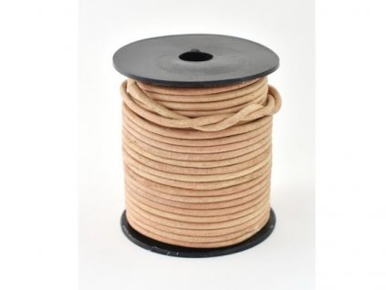 Gömbölyű bőrzsinór 3 mm