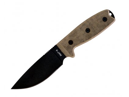 Ontario RAT 3 Black, Nylon Sheath