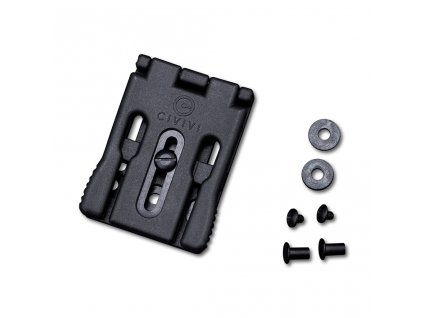 Civivi T-Clip CA-04A Black Fiber-glass Reinforced Nylon