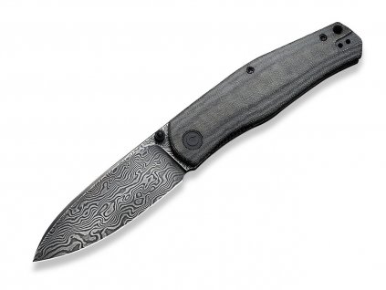 Civivi Sokoke C22007-DS1 Black Linen Micarta Damascus kés