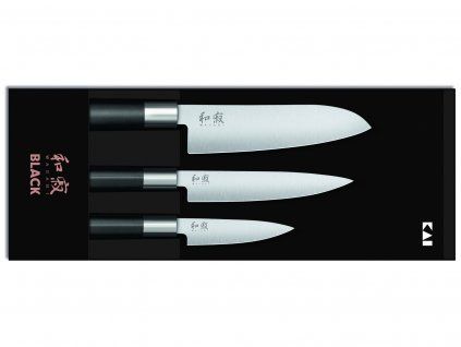 KAI Wasabi Black Set sada kuchynských nožov 67S-310