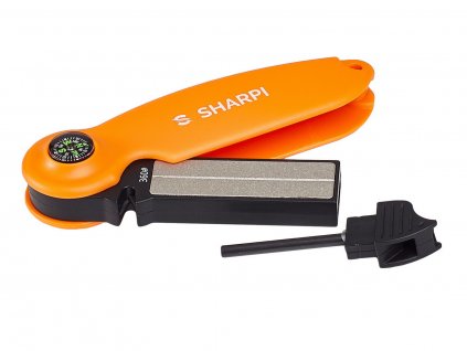 Sharpi Active 8in1 Portable Diamond Sharpener with Firestarter