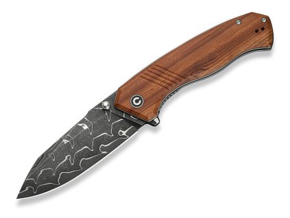 Civivi Placoid C23079-DS1 Guibourtia Wood Damascus