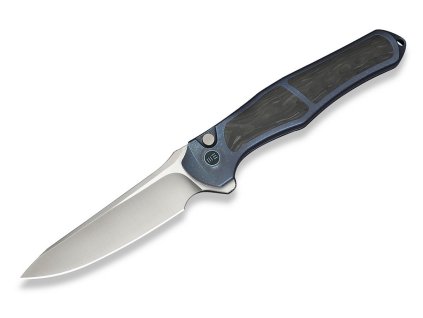 We Knife 702XI WE07B-1 Blue Titanium M390 gyűjtői kés