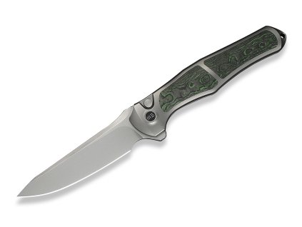 We Knife 702XI WE07B-4 Grey Titanium M390 gyűjtői kés