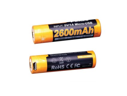 Fenix 18650 ARB-L18 2600 mAh (Li-Ion) újratölthető USB akkumulátor