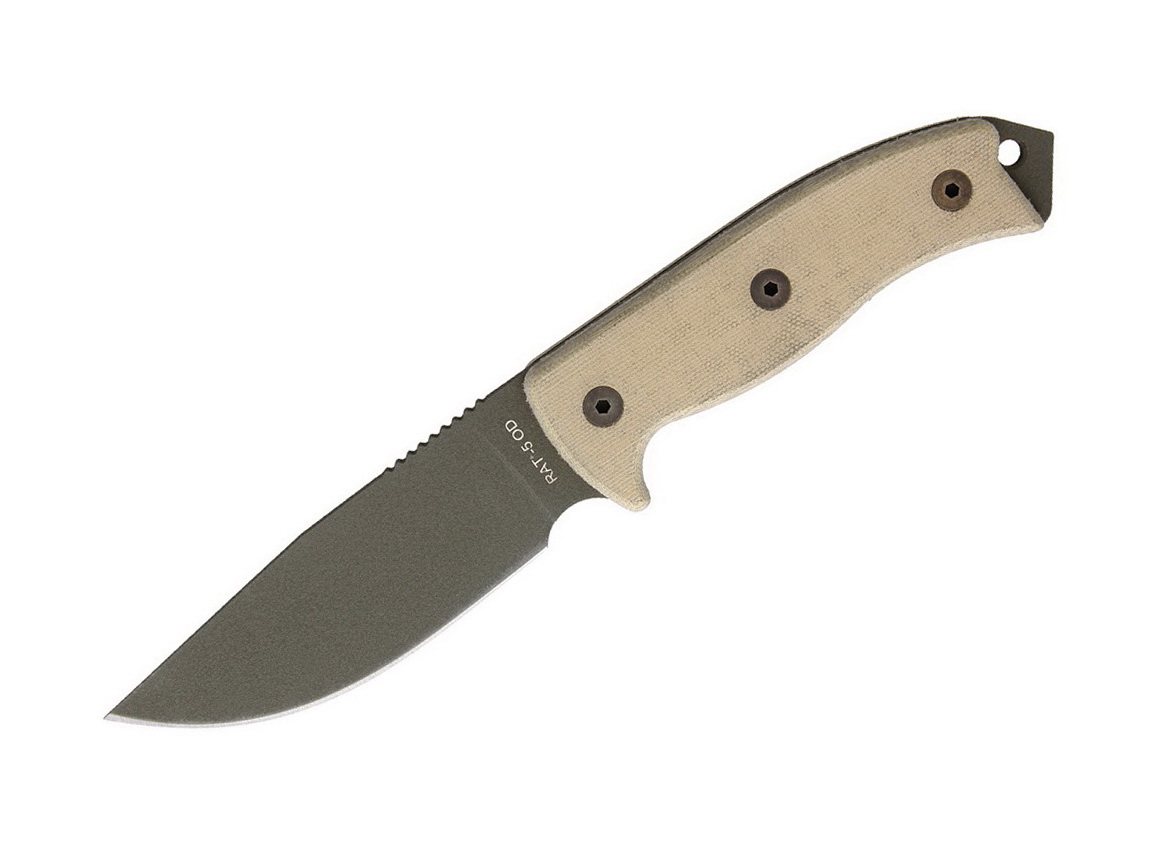 Ontario RAT-5 OD Green, Nylon Sheath