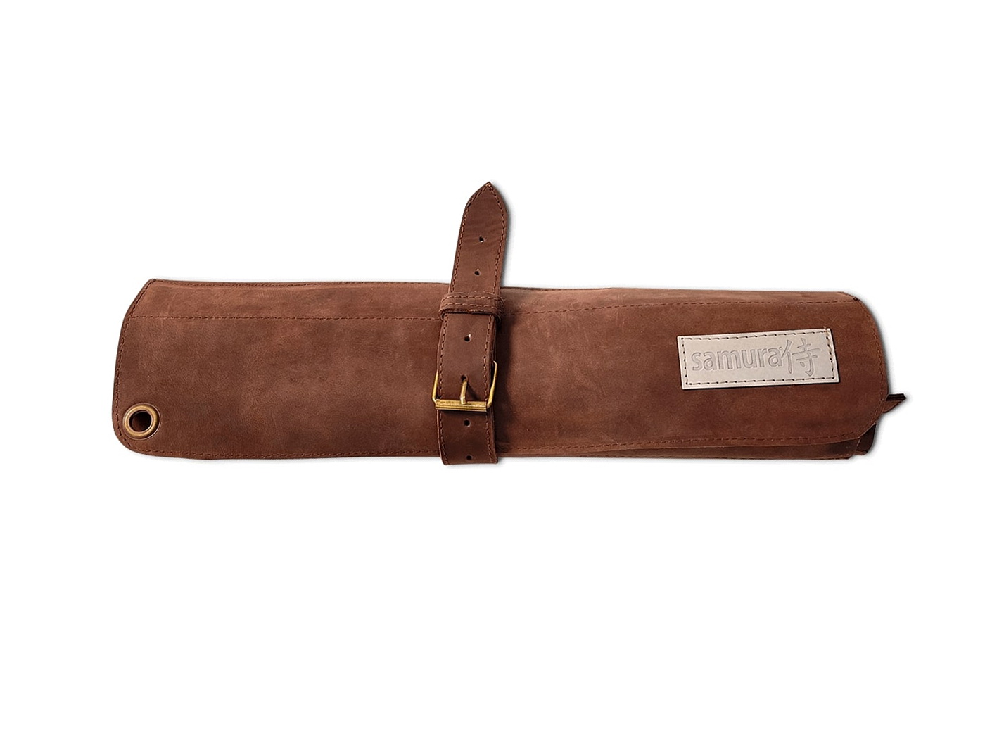 Samura Leather Roll Brown bőrtok konyhakésekre