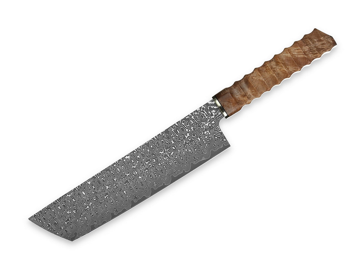 XIN Cutlery XinCraft Damascus Nakiri XC128