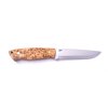 Brisa Trapper 115 Elmax Scandi / Stabilized Curly Birch / Sheath Bushcraft 115