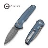 27688 8 civivi mini shakan c20052f ds1 blue aluminum damascus 3