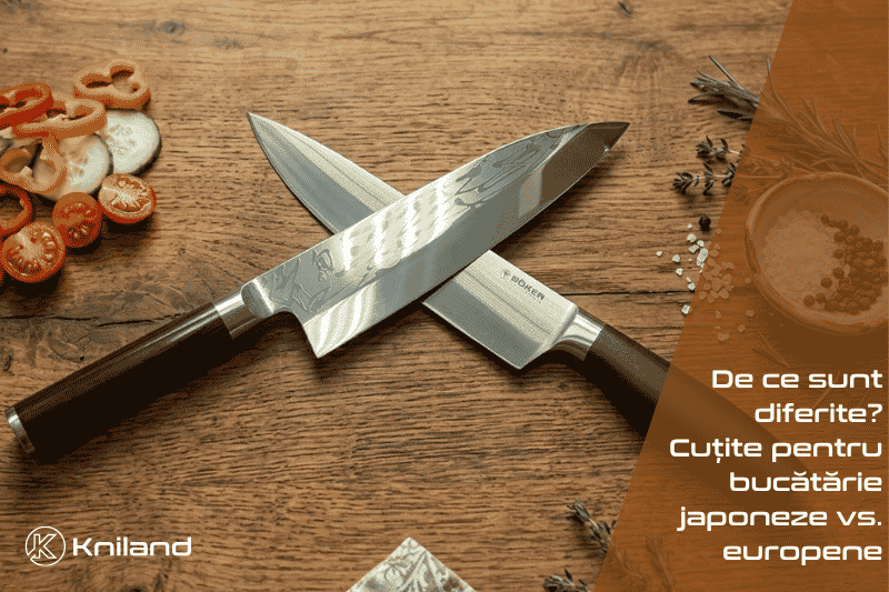 În ce fel se deosebesc cuțitele japoneze de cele europene?