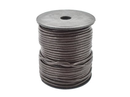 27859 kozena snurka hneda okruhla 3 mm 1085