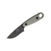 10091 noz esee izula ii black oxide 1095 green canvas micarta black sheath
