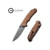 14316 1 noz civivi brazen c2102ds 1 brown micarta damascus