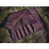 16192 3 samura leather roll brown kozene puzdro na kuchynske noze