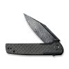 18566 3 noz civivi cachet c20041b ds1 black micarta damascus diamond patterned
