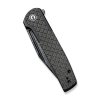 18566 4 noz civivi cachet c20041b ds1 black micarta damascus diamond patterned