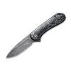 19040 noz civivi elementum c907c ds2 silvery shred carbon fiber damascus