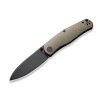 19052 noz civivi sokoke c22007 2 green burlap micarta 14c28n