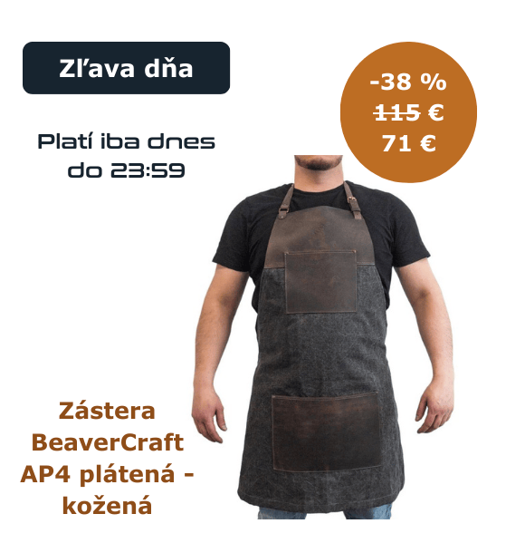 Zástera BeaverCraft AP4 plátená - kožená, hnedá