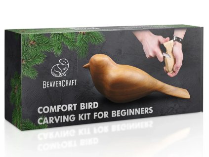 Rezbárska sada BeaverCraft DIY01 pre začiatočníkov Comfort Bird
