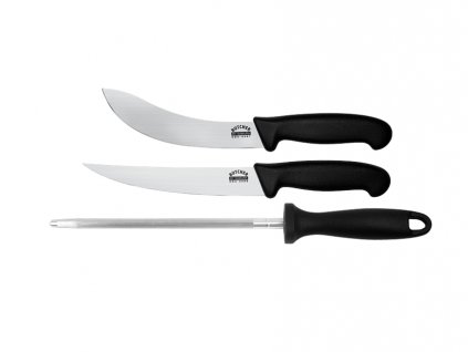 Samura SBU 0230 Sada nožov Butcher 2ks + ocieľka 1 removebg preview