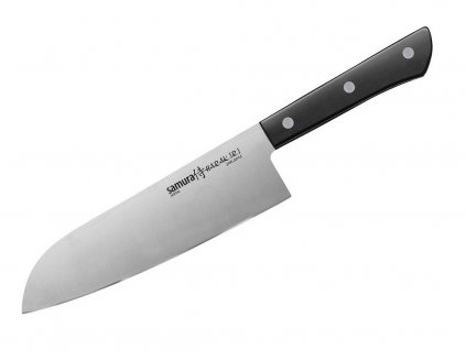 Kuchynský nôž Samura Harakiri Santoku čierny